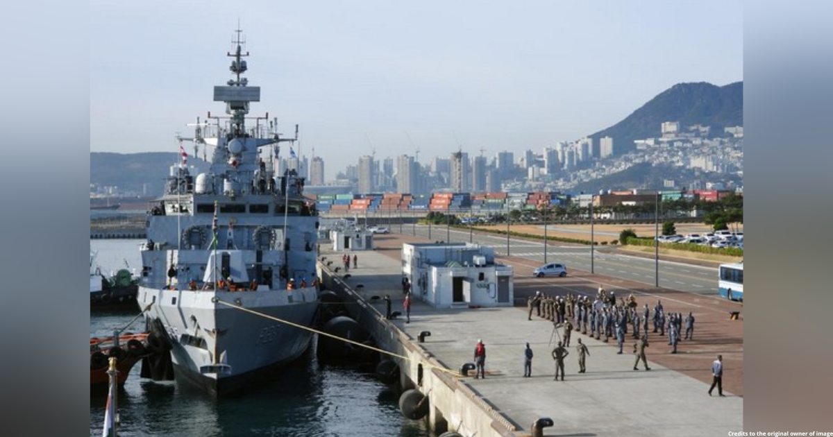South Korea: Indian Navy ships dock at Busan port